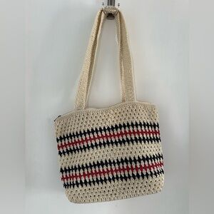 🌻 Croft & Barrow Cream Crochet Tote Bag 🌻